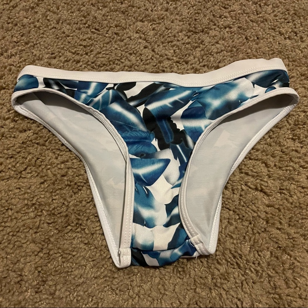 (2/$8) Tropical Leaf Bikini Cheeky Swimsuit Bottom